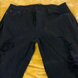 Blk ripped jeans